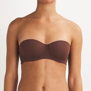 SKIMS Cocoa Fits Everybody Strapless Bra 36C